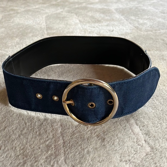 Dolce & Gabbana Denim and Gold Belt - Picture 1 of 16